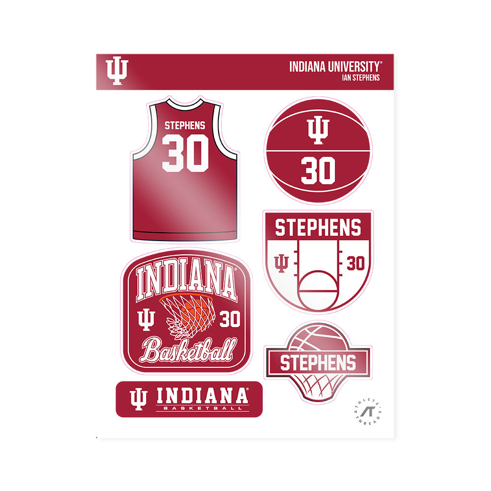 Indiana - NCAA Men's Basketball : Ian Stephens - Sticker Sheet-0