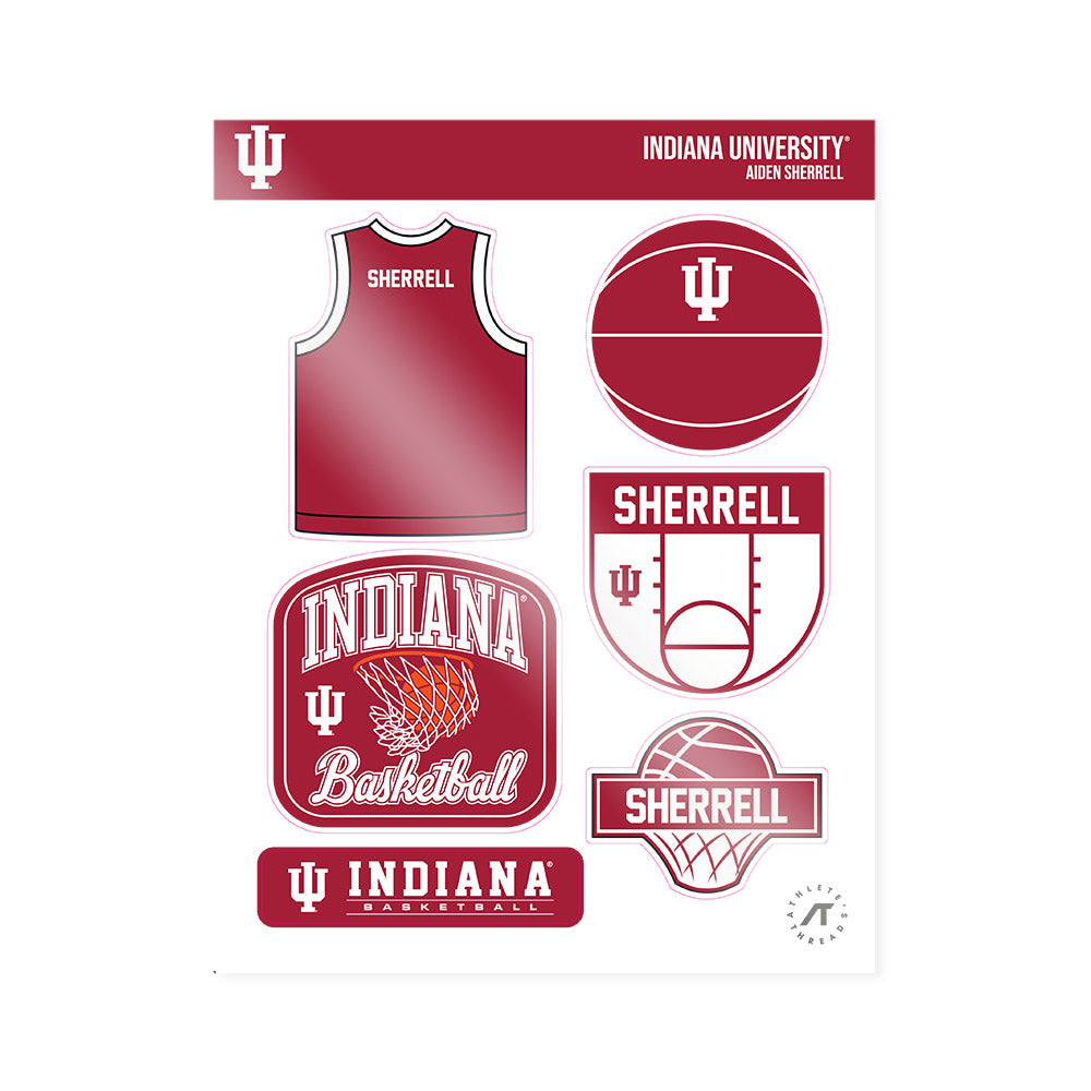 Indiana - NCAA Men's Basketball : Aiden Sherrell - Sticker Sheet-0
