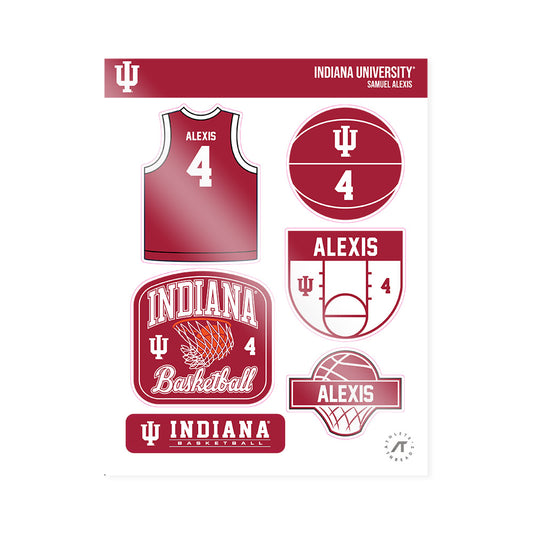 Indiana - NCAA Men's Basketball : Samuel Alexis - Sticker Sheet-0