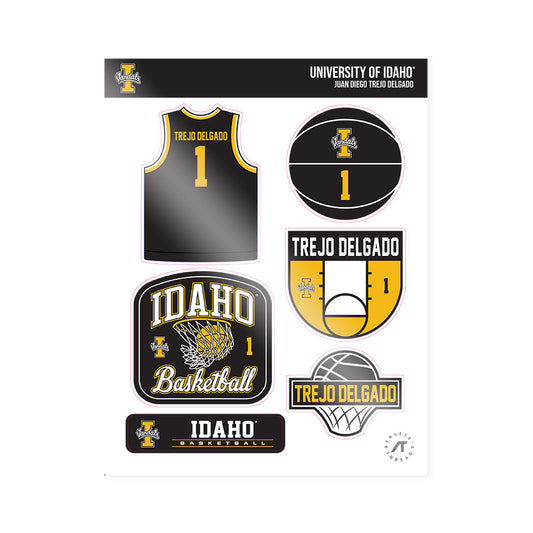 Idaho - NCAA Men's Basketball : Juan Diego Trejo Delgado - Sticker Sheet-0