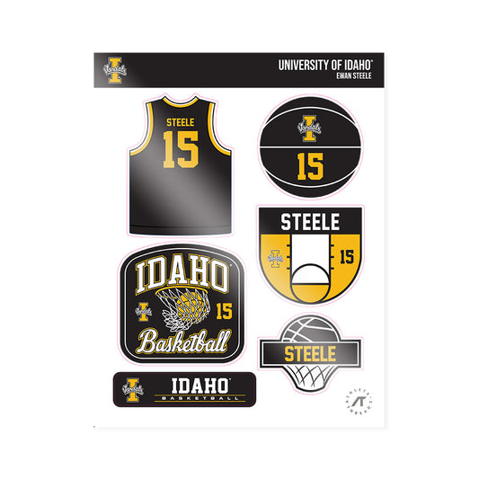 Idaho - NCAA Men's Basketball : Ewan Steele - Sticker Sheet-0