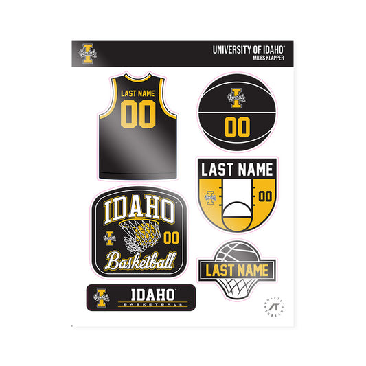 Idaho - NCAA Men's Basketball : Miles Klapper - Sticker Sheet-0
