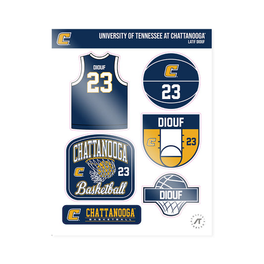 UTC - NCAA Men's Basketball : Latif Diouf - Sticker Sheet-0