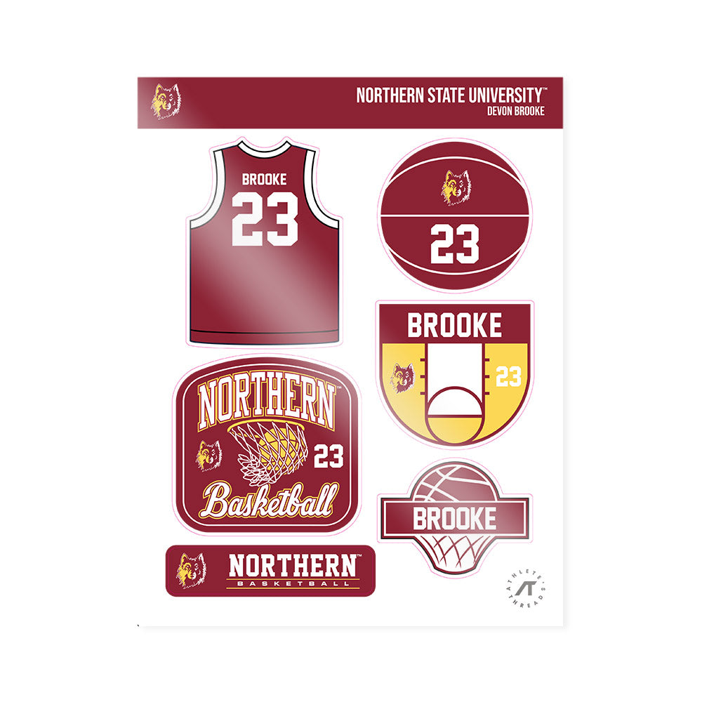 NSU - NCAA Men's Basketball : Devon Brooke - Sticker Sheet-0