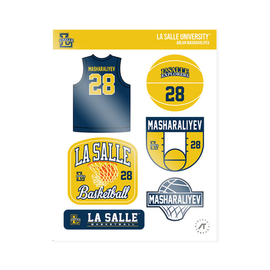 La Salle - NCAA Men's Basketball : Arlan Masharaliyev - Sticker Sheet-0