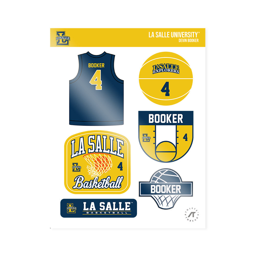 La Salle - NCAA Men's Basketball : Devin Booker - Sticker Sheet-0