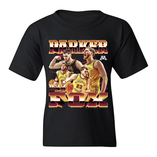 Minnesota - NCAA Men's Basketball : Parker Fox - Youth T-Shirt-0