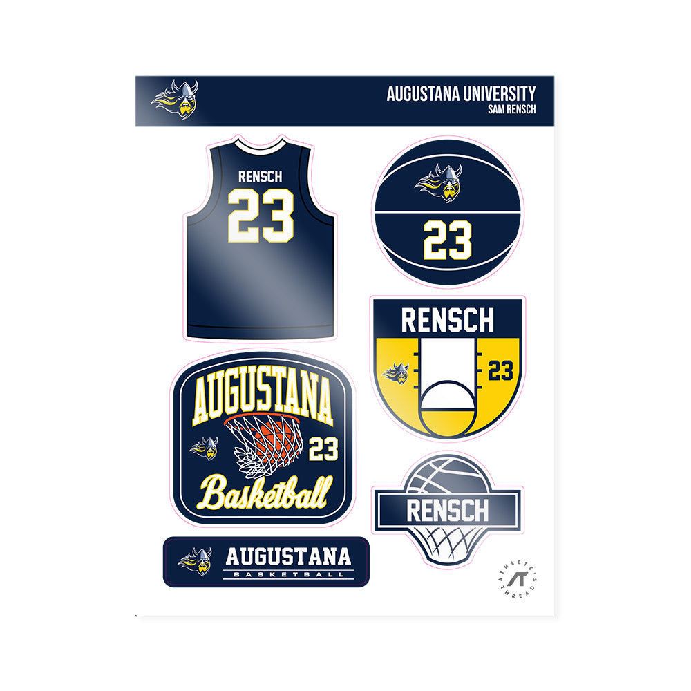 AU - NCAA Men's Basketball : Sam Rensch - Sticker Sheet-0