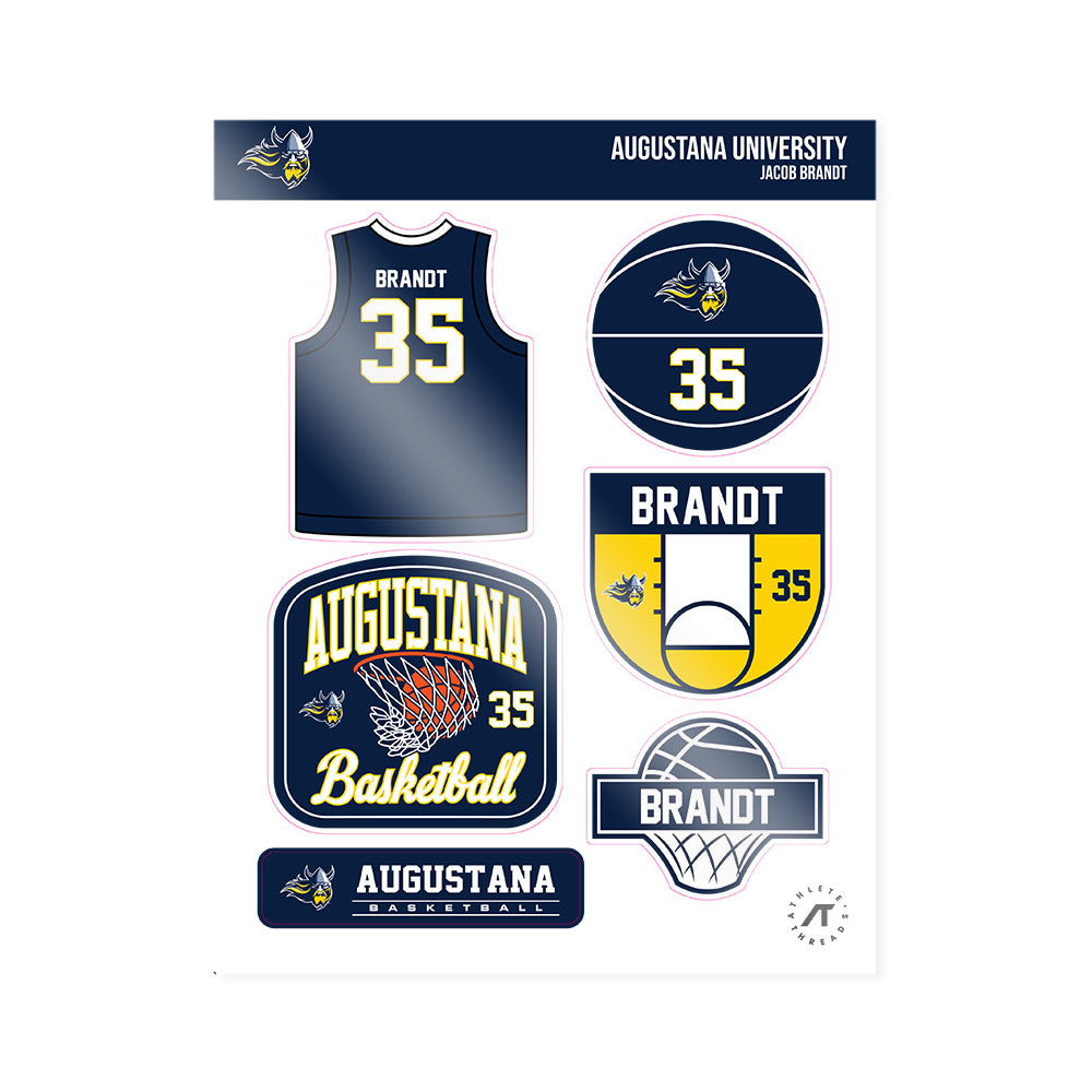 AU - NCAA Men's Basketball : Jacob Brandt - Sticker Sheet-0
