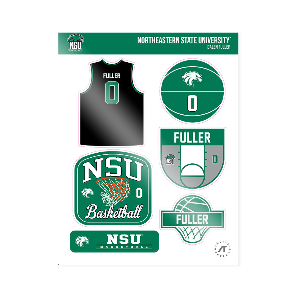 Northeastern State - NCAA Men's Basketball : Dalen Fuller - Sticker Sheet-0