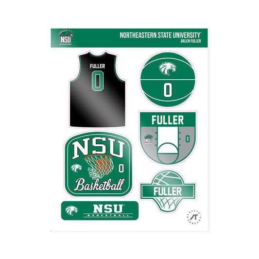 Northeastern State - NCAA Men's Basketball : Dalen Fuller - Sticker Sheet-0