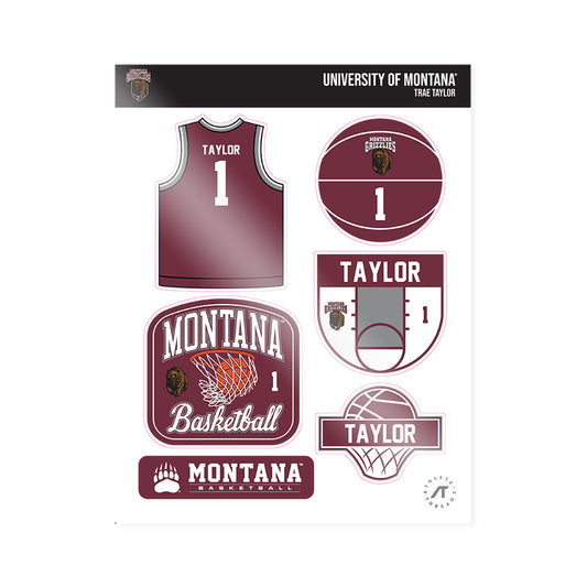 Montana - NCAA Men's Basketball : Trae Taylor - Sticker Sheet-0