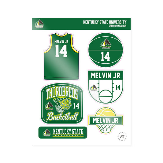 KYSU - NCAA Men's Basketball : Gregory Melvin Jr - Sticker Sheet-0