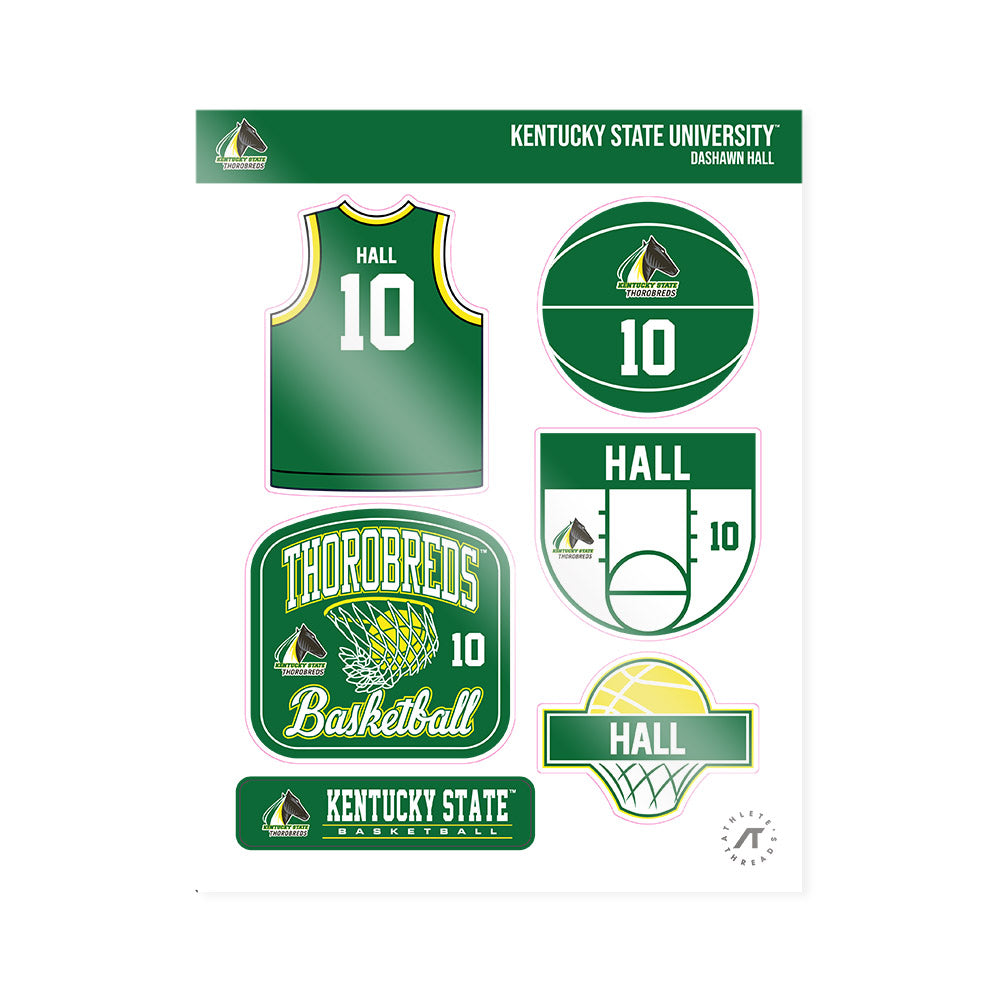 KYSU - NCAA Men's Basketball : Dashawn Hall - Sticker Sheet-0