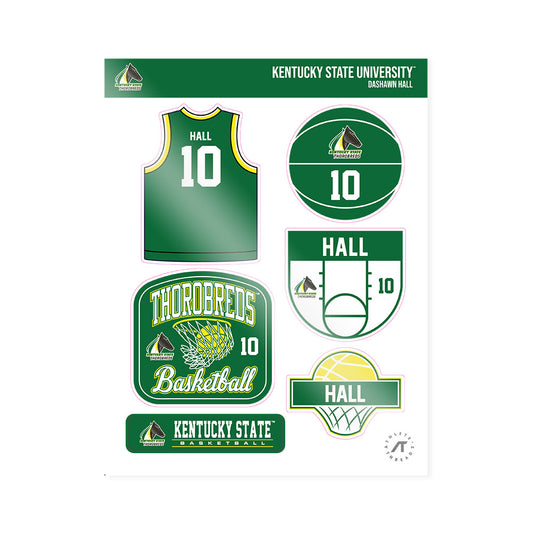 KYSU - NCAA Men's Basketball : Dashawn Hall - Sticker Sheet-0