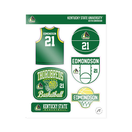 KYSU - NCAA Men's Basketball : Justin Edmondson - Sticker Sheet-0