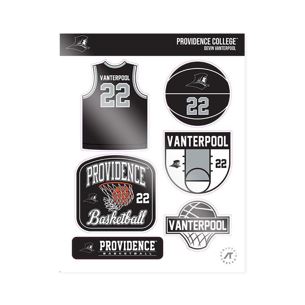 Providence - NCAA Men's Basketball : Devin Vanterpool - Sticker Sheet-0