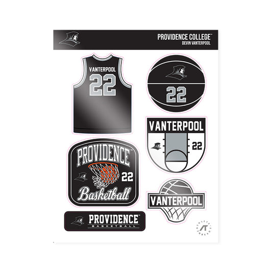 Providence - NCAA Men's Basketball : Devin Vanterpool - Sticker Sheet-0