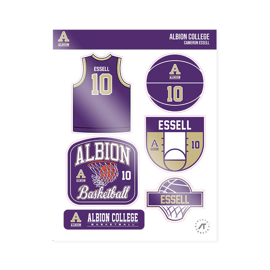 Albion - NCAA Men's Basketball : Cameron Essell - Sticker Sheet-0