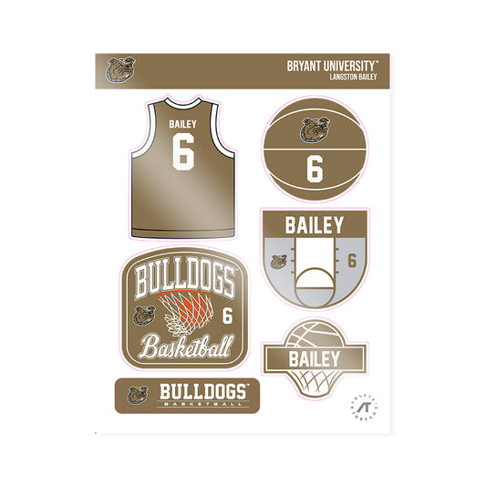 Bryant - NCAA Men's Basketball : Langston Bailey - Sticker Sheet-0