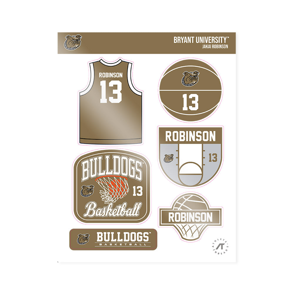 Bryant - NCAA Men's Basketball : Jakai Robinson - Sticker Sheet-0