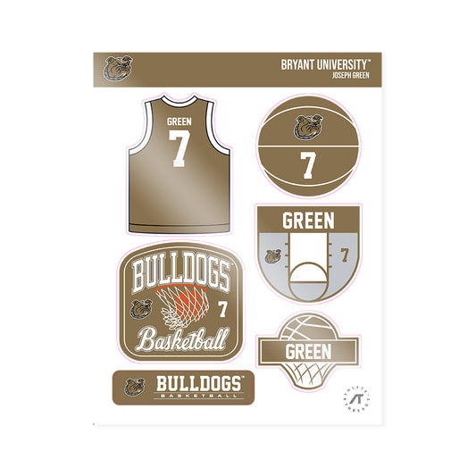 Bryant - NCAA Men's Basketball : Joseph Green - Sticker Sheet-0