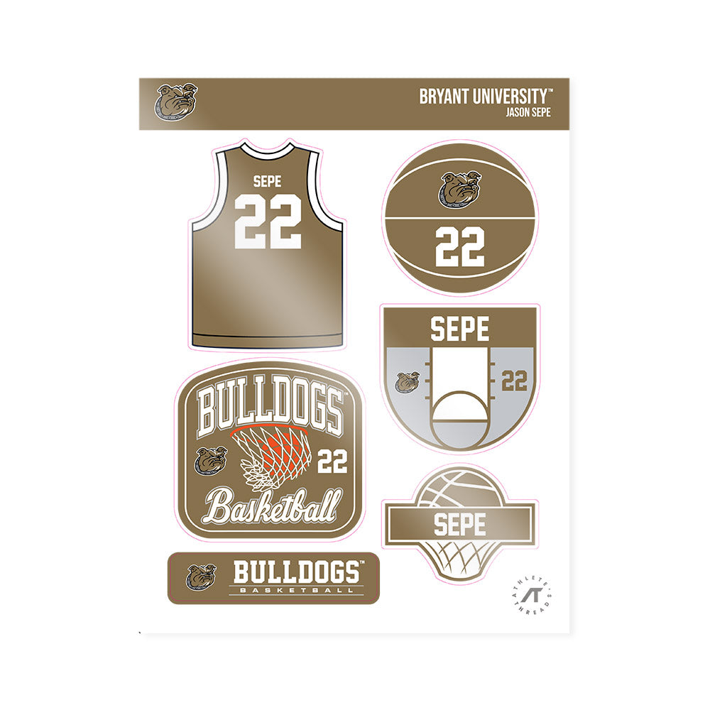Bryant - NCAA Men's Basketball : Jason Sepe - Sticker Sheet-0