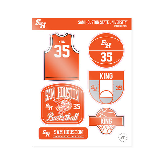 SHSU - NCAA Men's Basketball : Po Boigh King - Sticker Sheet-0