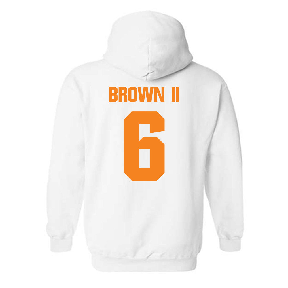 Tennessee - NCAA Men's Basketball : Dewayne Brown II - Classic Shersey Hooded Sweatshirt-1