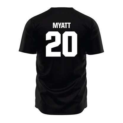 Tennessee - NCAA Baseball : Tyler Myatt - Black Jersey-1