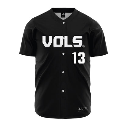Tennessee - NCAA Baseball : Reese Chapman - Black Jersey-0