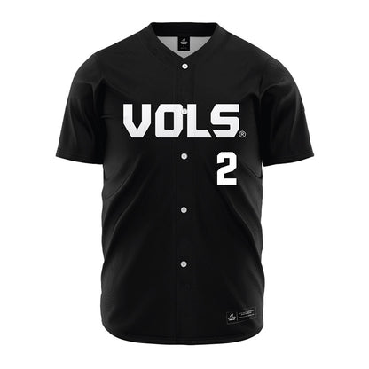 Tennessee - NCAA Baseball : Ariel Antigua - Black Jersey-0