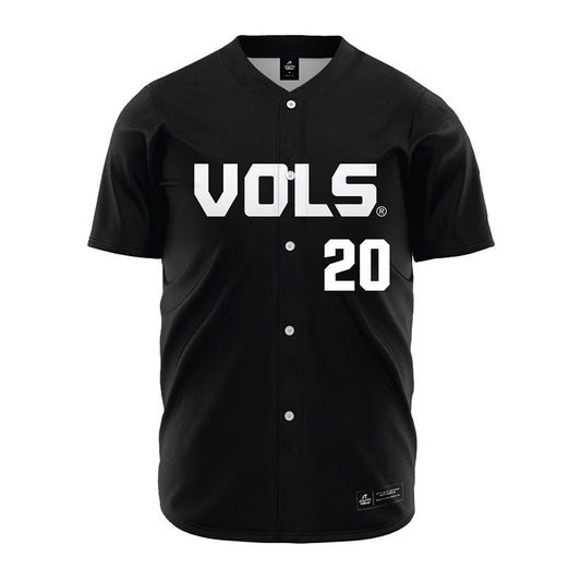 Tennessee - NCAA Baseball : Tyler Myatt - Black Jersey-0