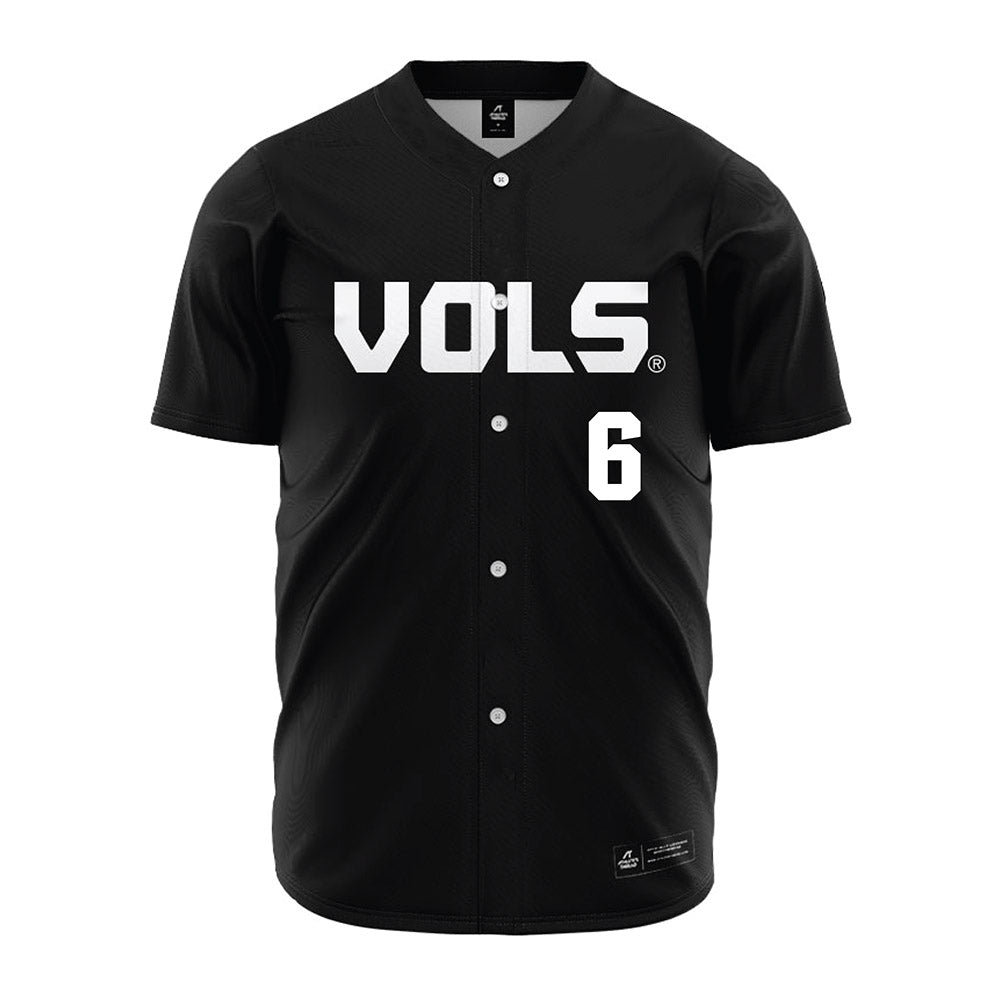 Tennessee - NCAA Baseball : Brady Frederick - Black Jersey-0