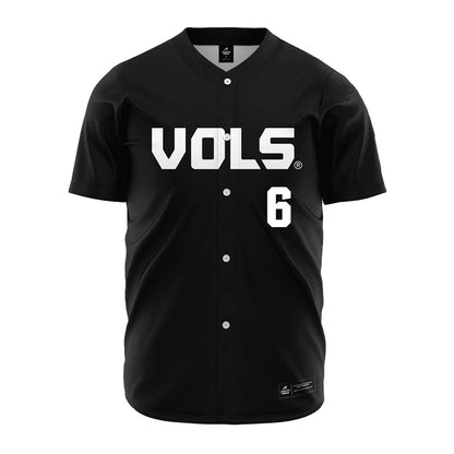 Tennessee - NCAA Baseball : Brady Frederick - Black Jersey-0