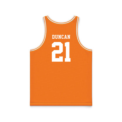 Tennessee - NCAA Men's Basketball : Campbell Duncan - Basketball Jersey-1