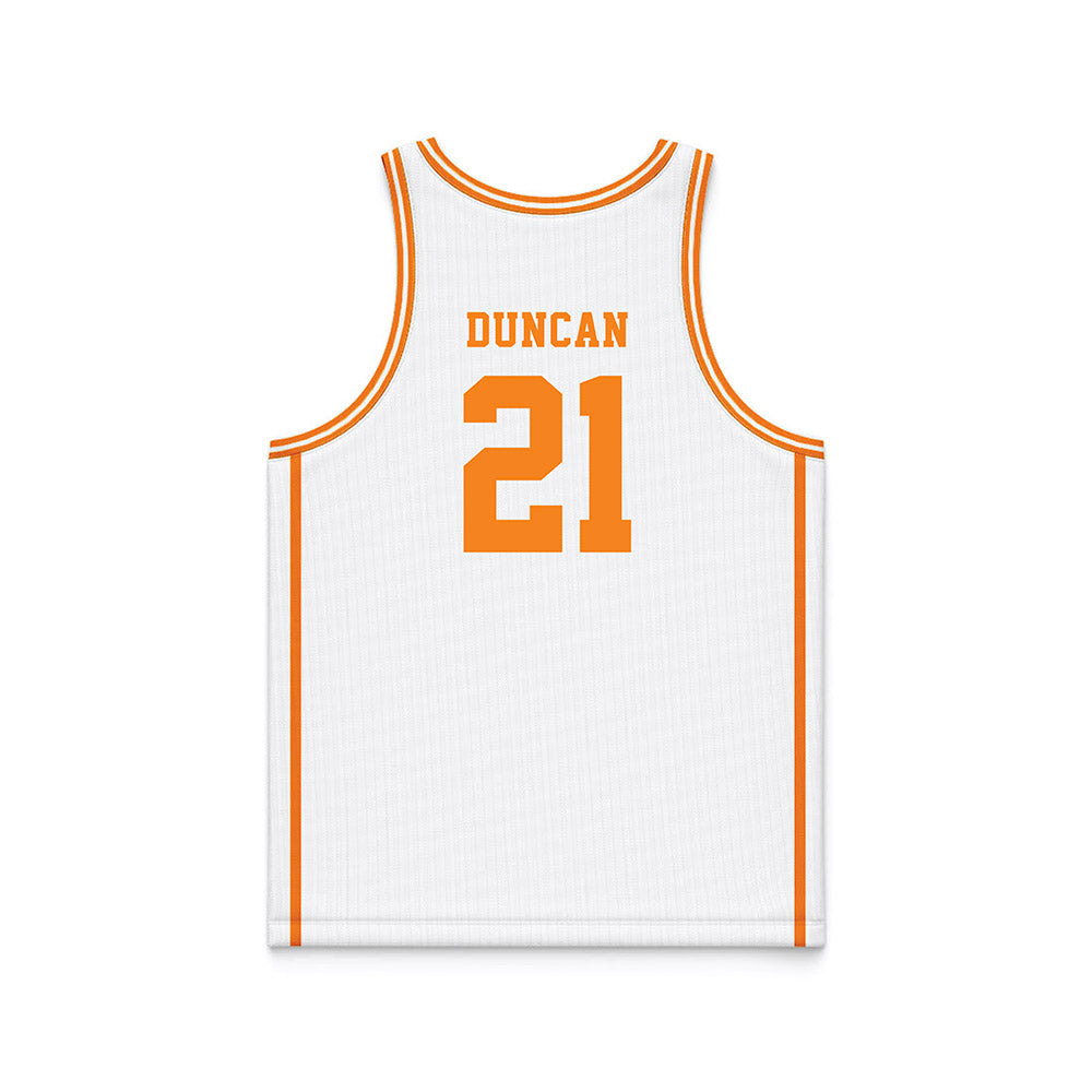 Tennessee - NCAA Men's Basketball : Campbell Duncan - Basketball Jersey-3