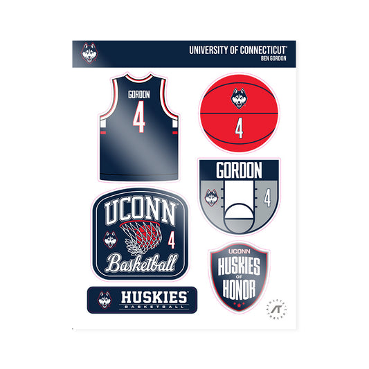UConn - Men's Basketball Legends : Ben Gordon - Sticker Sheet-0