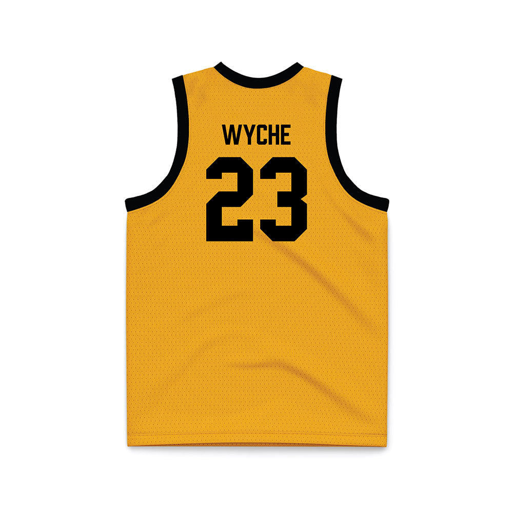 VCU - NCAA Men's Basketball : Joshua Wyche - Gold Basketball Jersey-1