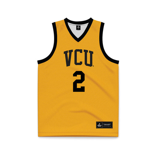 VCU - NCAA Men's Basketball : Jadrian Tracey - Gold Basketball Jersey-0