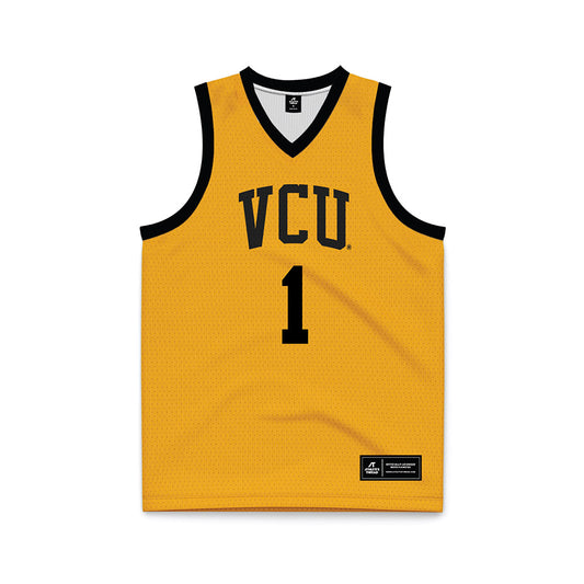 VCU - NCAA Men's Basketball : Nyk Lewis - Gold Basketball Jersey-0