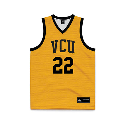 VCU - NCAA Men's Basketball : Nyle Ralph-beyer - Gold Basketball Jersey-0