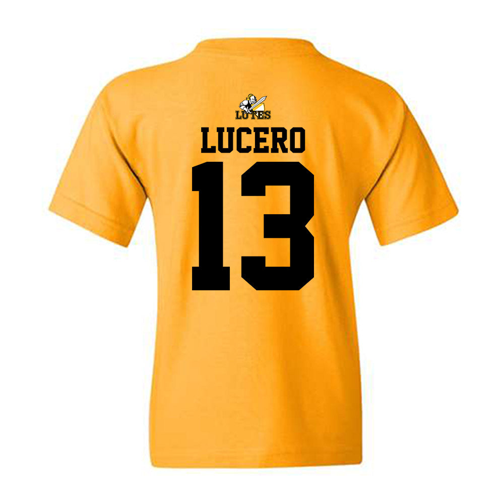 PLU - NCAA Men's Basketball : Logan Lucero - Youth T-Shirt-1