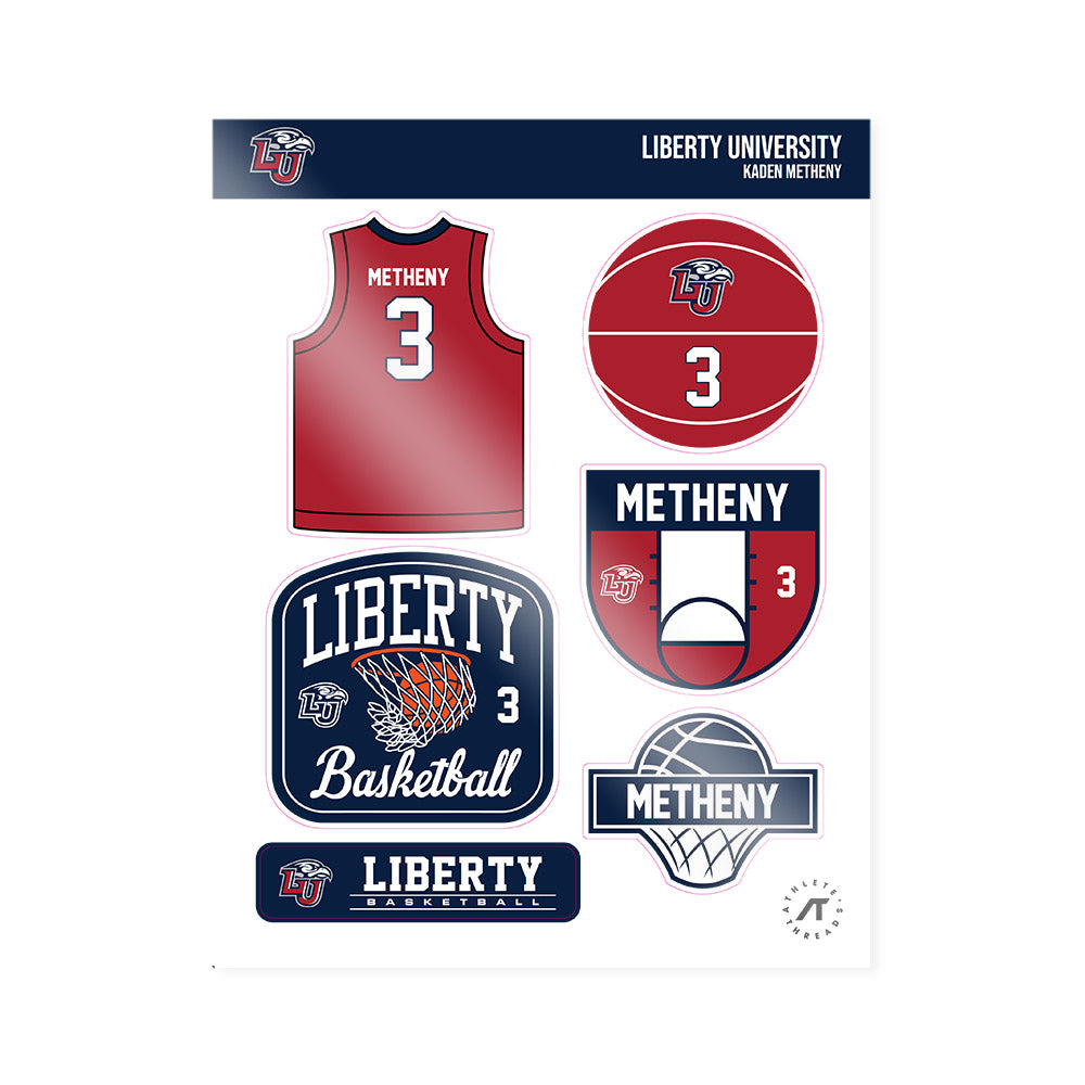 Liberty - NCAA Men's Basketball : Kaden Metheny - Sticker Sheet-0