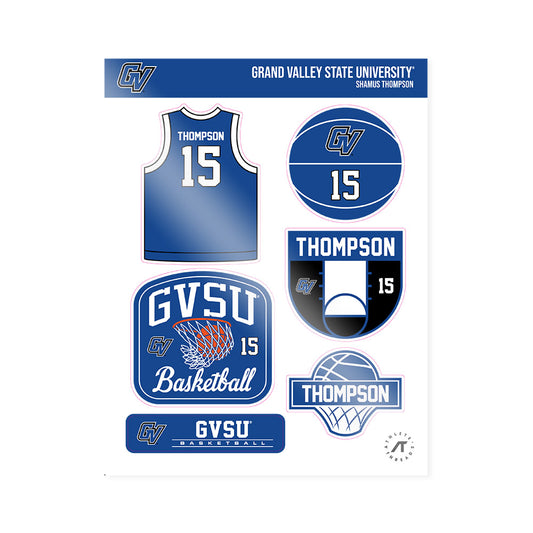 Grand Valley - NCAA Men's Basketball : Shamus Thompson - Sticker Sheet-0