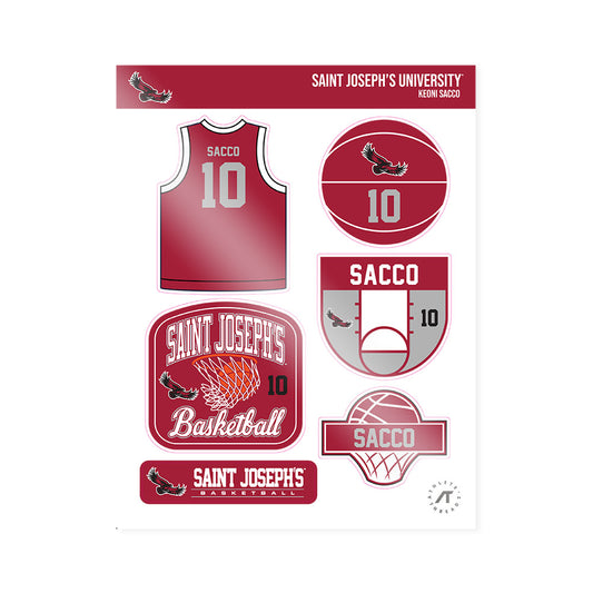 St. Joe's - NCAA Men's Basketball : Keoni Sacco - Sticker Sheet-0