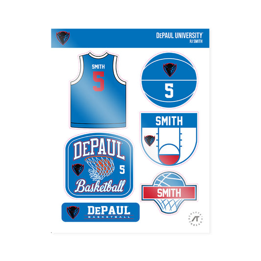 DePaul - NCAA Men's Basketball : RJ Smith - Sticker Sheet-0