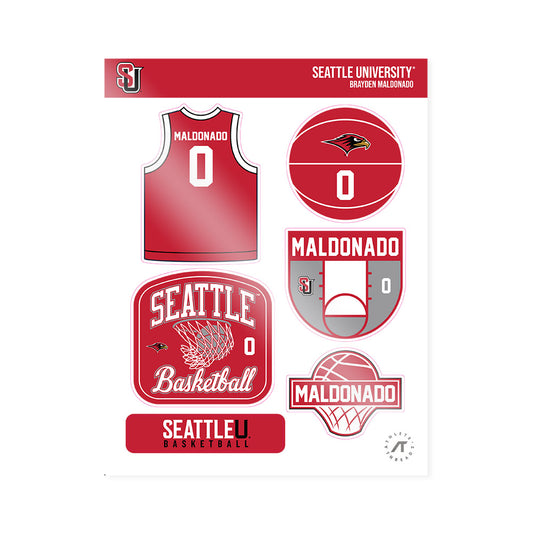 Seattle - NCAA Men's Basketball : Brayden Maldonado - Sticker Sheet-0