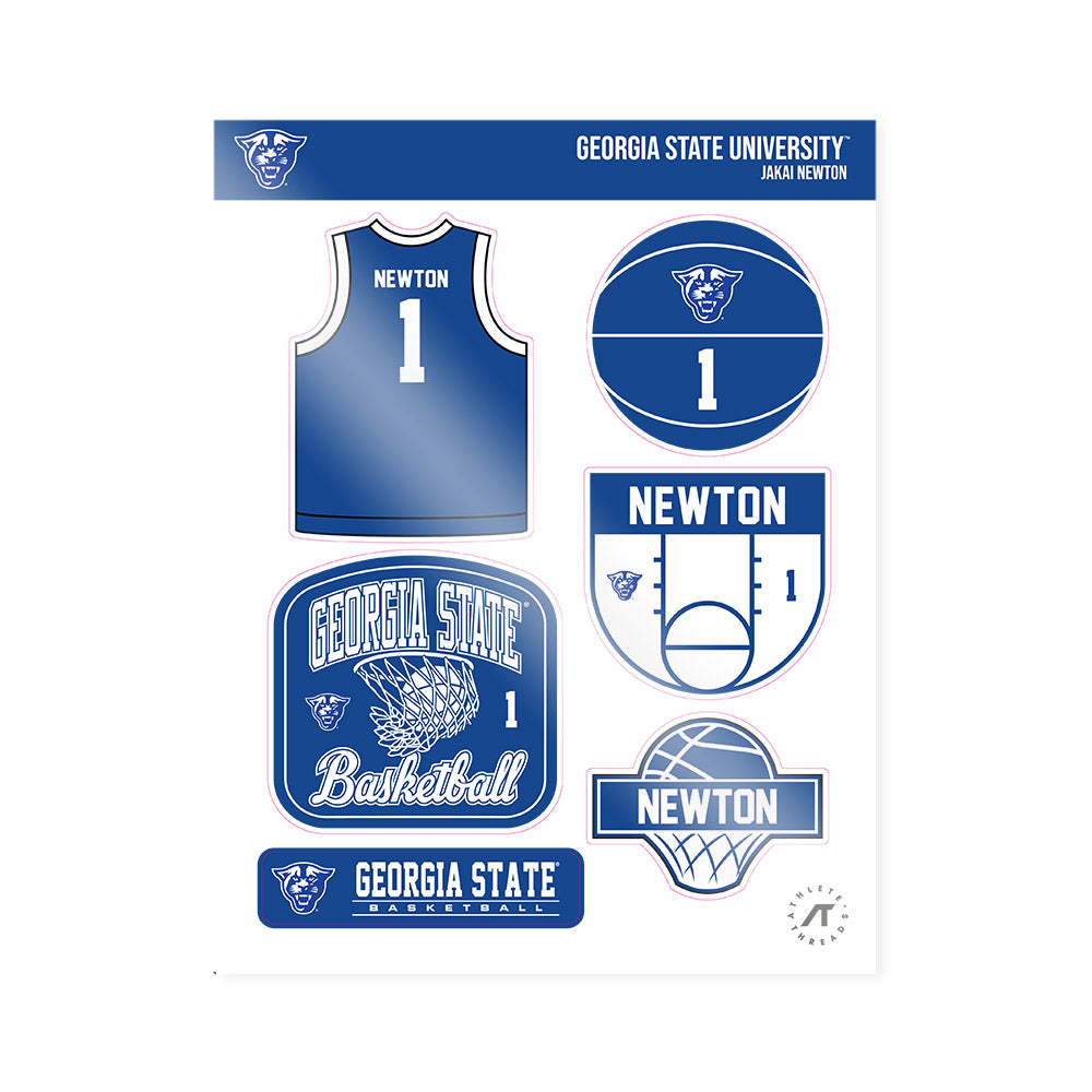 Georgia State - NCAA Men's Basketball : Jakai Newton - Sticker Sheet-0