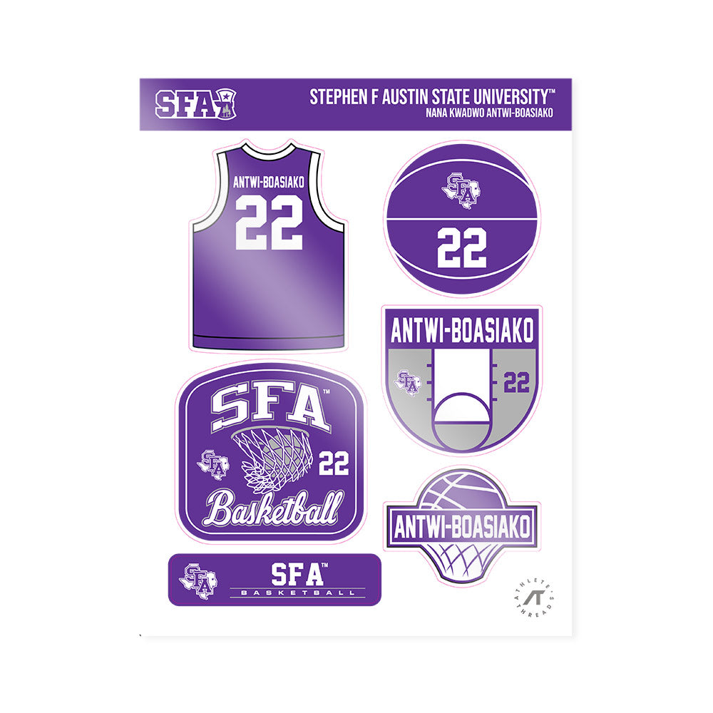 SFA - NCAA Men's Basketball : Nana Kwadwo Antwi-Boasiako - Sticker Sheet-0